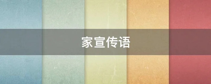 家宣传语,生产厂家宣传语