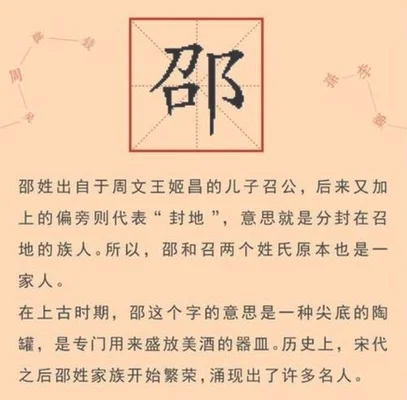 邵姓的来源