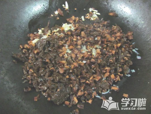 香菇芽菜卤肉饭的做法步骤8