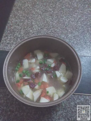 芋头焖饭的做法步骤4