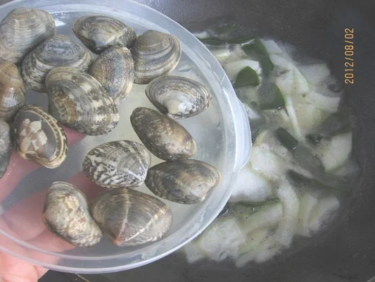 冬瓜海带花蛤汤的做法步骤9
