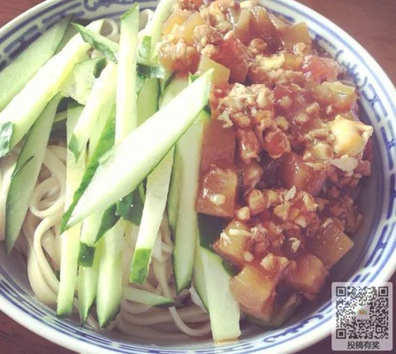 自制茄子打卤面的做法教程(烧茄子打卤面