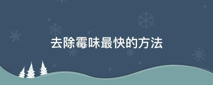 去除霉味最快的方法,去除霉味最快的方法红花油