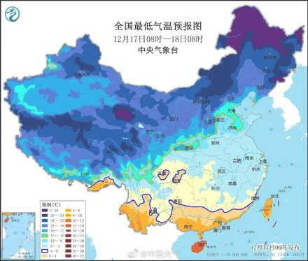 全国多地将现同期少见低温(寒潮继续南下发威)