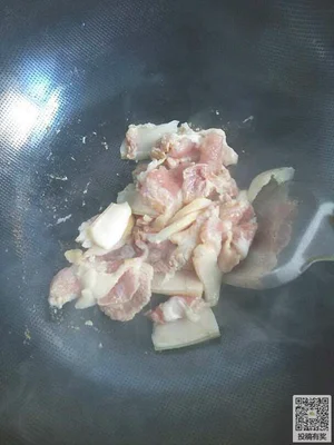 老干妈盐煎肉的做法步骤4