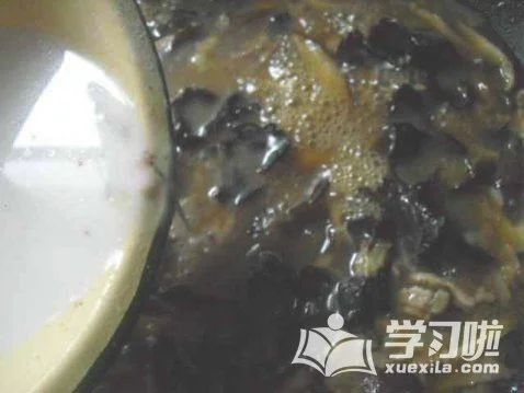 香菇木耳肉打卤面的做法步骤10