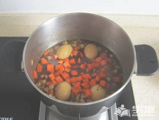 胡萝卜香菇卤肉饭的做法步骤13