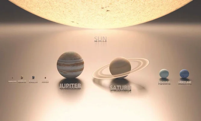 太阳系行星大小排序：水星最小,木卫二最大!