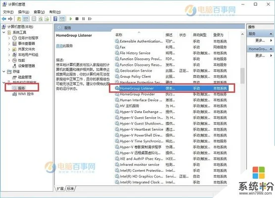 台式电脑如何启动HomeGroupListener