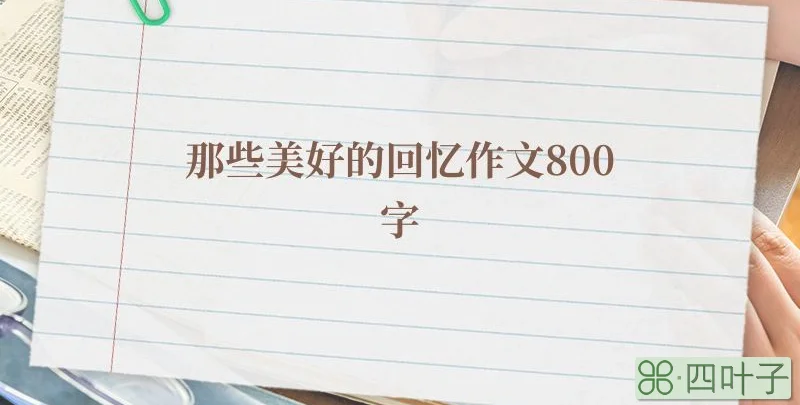 那些美好的回忆作文800字