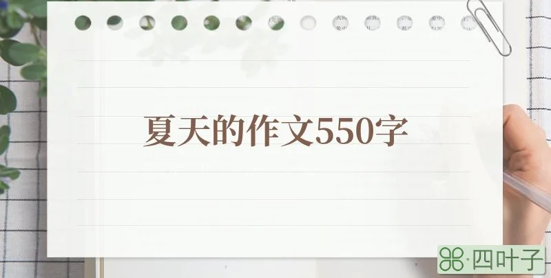 夏天的作文550字