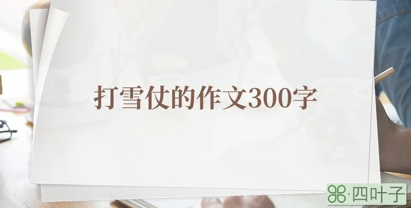 打雪仗的作文300字