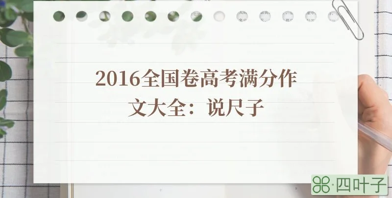 2016全国卷高考满分作文大全：说尺子