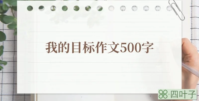 我的目标作文500字