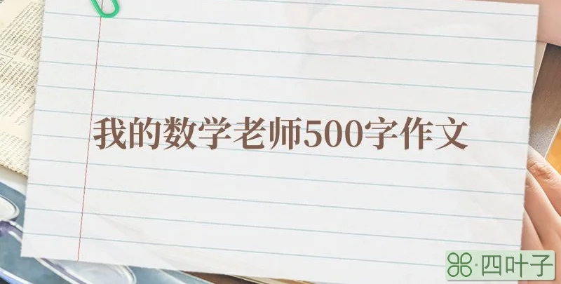 我的数学老师500字作文