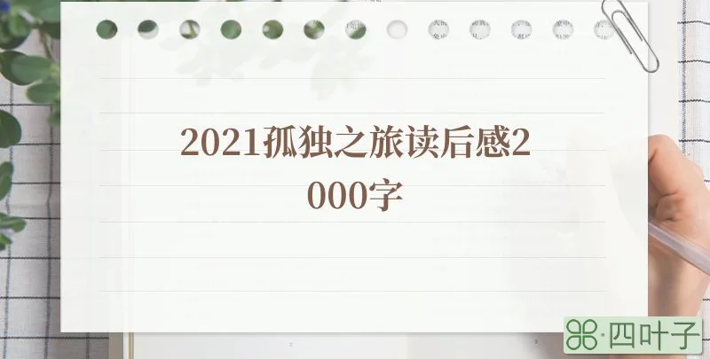 2021孤独之旅读后感2000字