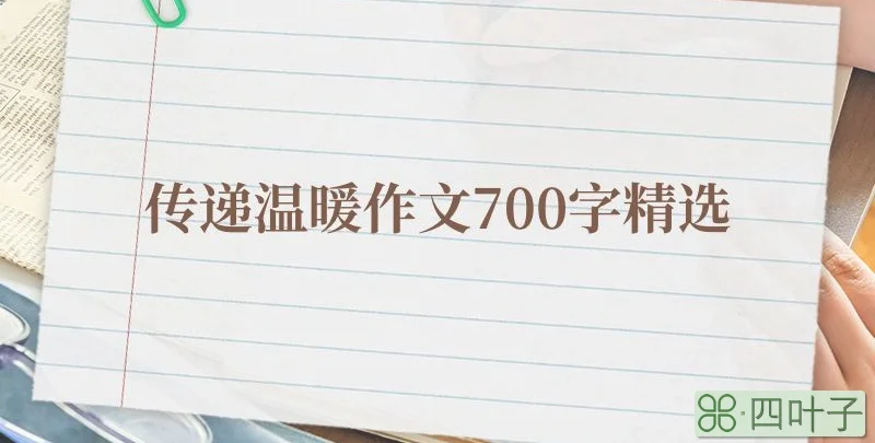 传递温暖作文700字精选