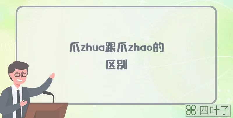 爪zhua跟爪zhao的区别