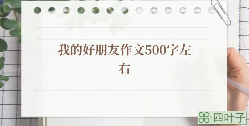 我的好朋友作文500字左右