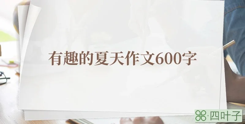 有趣的夏天作文600字