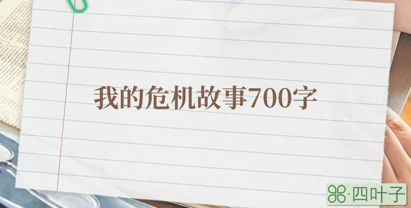 我的危机故事700字