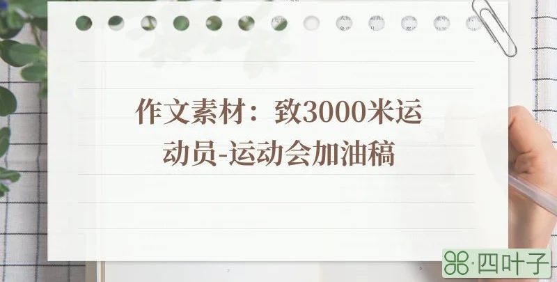 作文素材：致3000米运动员-运动会加油稿