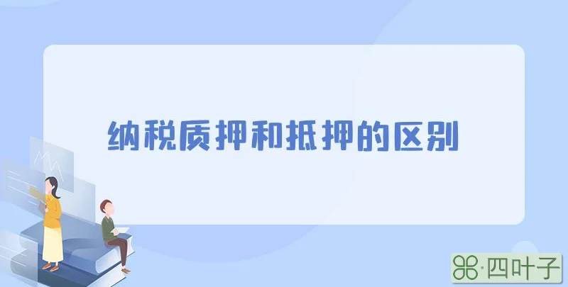 纳税质押和抵押的区别