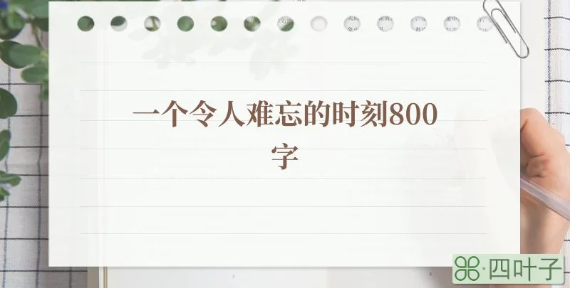 一个令人难忘的时刻800字