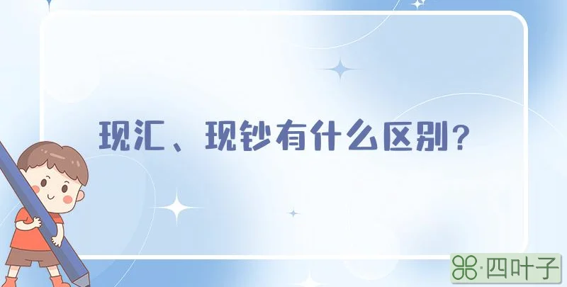 现汇、现钞有什么区别?