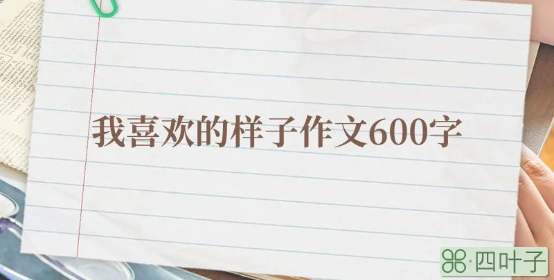 我喜欢的样子作文600字