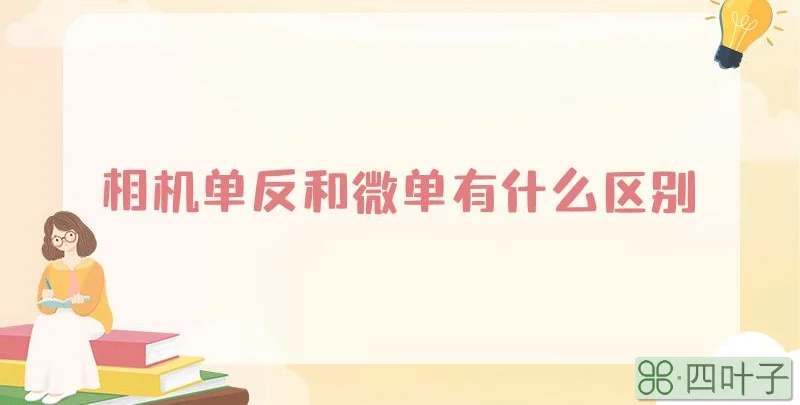相机单反和微单有什么区别