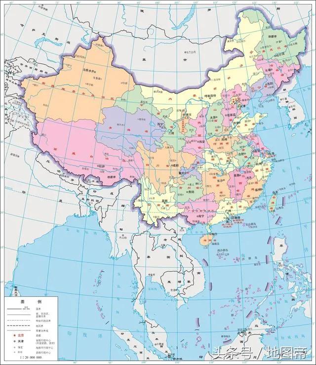 中国34个省级行政区，简称和来历，齐全了
