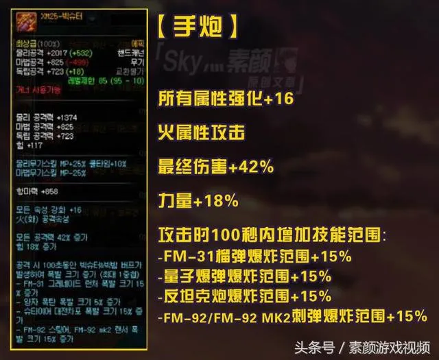 DNF：分析神枪手95级深渊史诗武器的属性，最大的赢家是弹药专家