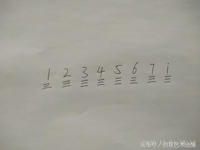 简谱上的音符与休止符