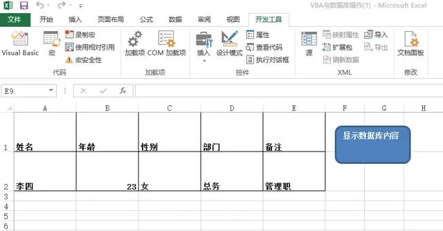 如何打开数据库记录集合，并把所得的数据显示到工作表文件中