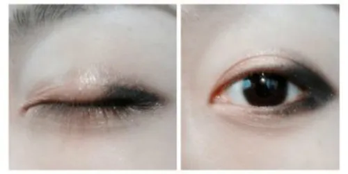 +假睫毛