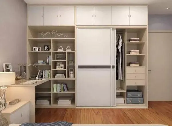 书桌连接书柜设计