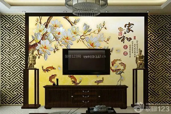 客厅背景墙壁画风水讲究四:电视背景墙壁纸与饰物的搭配禁忌 客厅背景墙壁画风水讲究四:电视背景墙壁纸与饰物的搭配禁忌