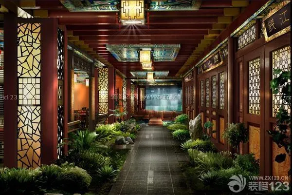中式茶餐厅过厅设计 中式茶餐厅过厅设计