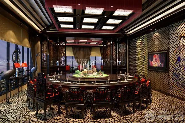 中餐厅设计案例——典型中式风格 中餐厅设计案例——典型中式风格