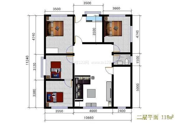 农村别墅户型图 农村别墅户型图